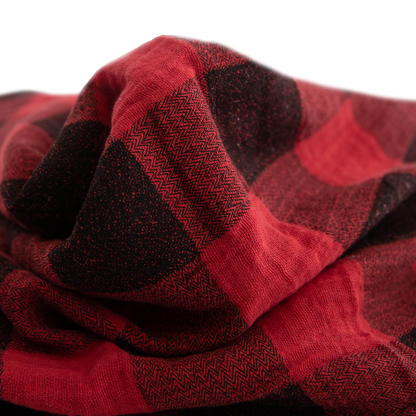 Cotton Muslin Swaddle Blanket - Red Plaid