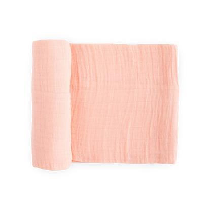 Cotton Muslin Swaddle Blanket - Rose Petal