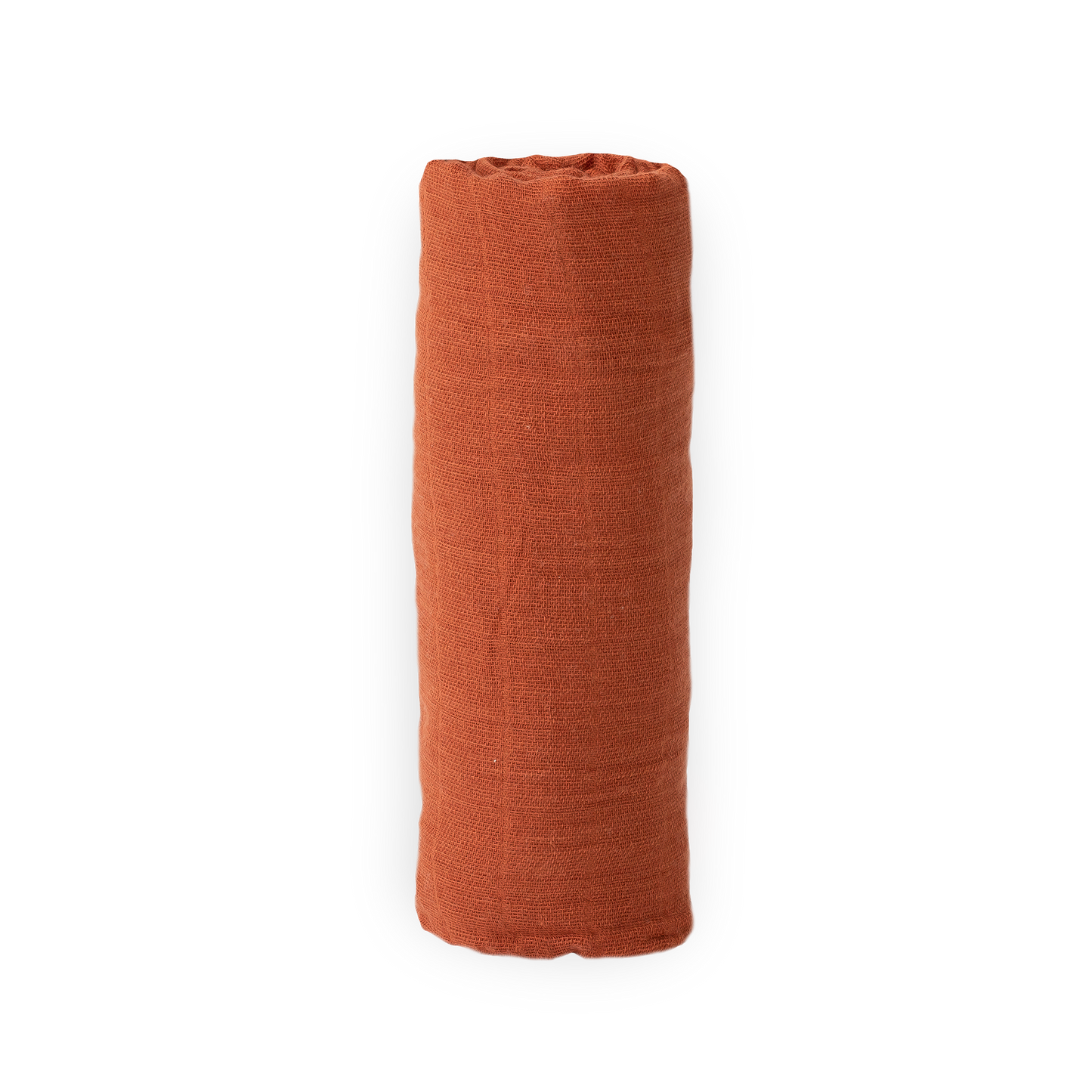 Cotton Muslin Swaddle Blanket - Rust