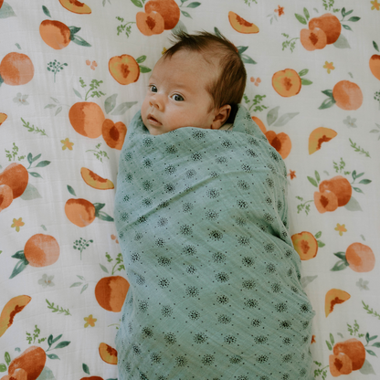 Cotton Muslin Swaddle Blanket - Wallflower