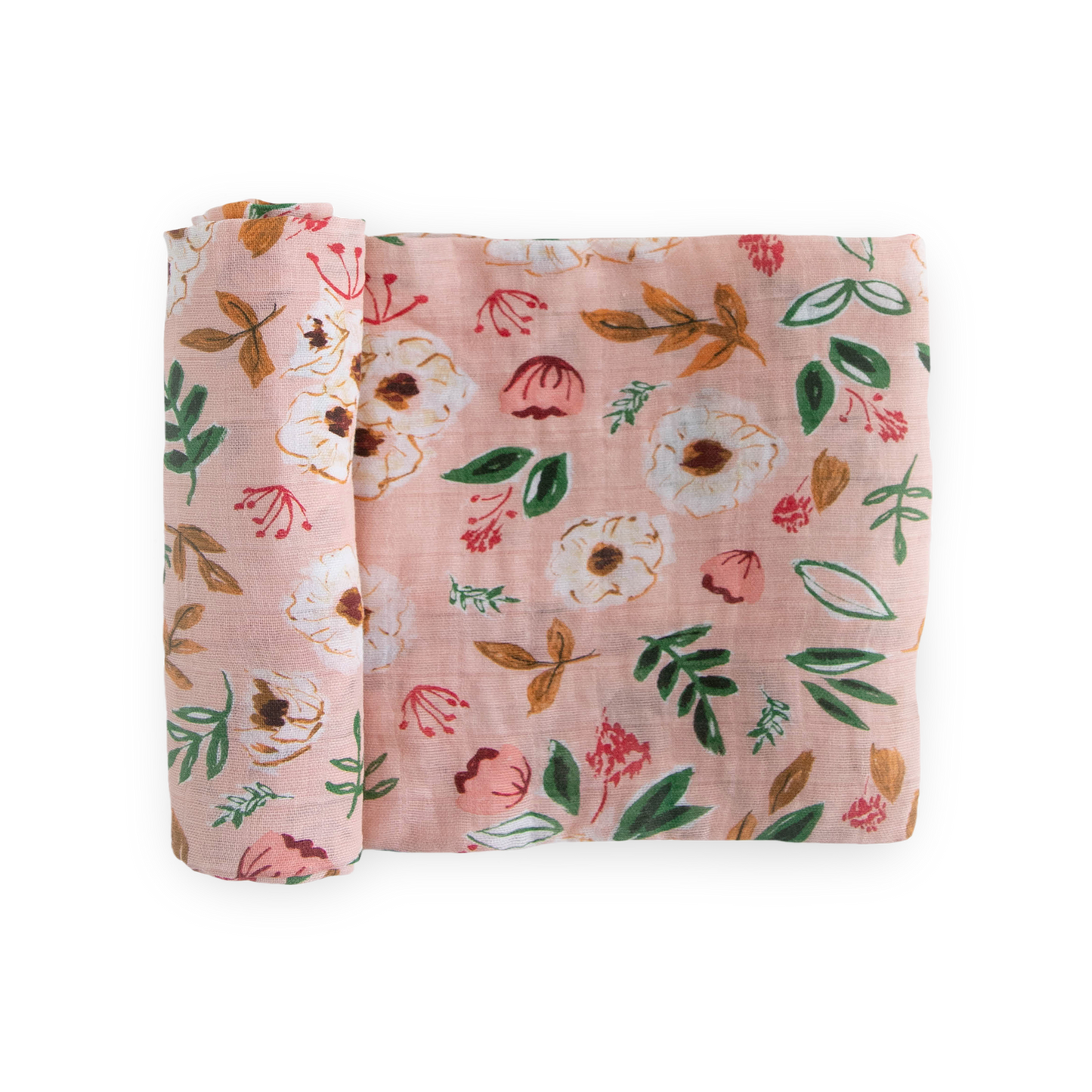 Cotton Muslin Swaddle Blanket - Vintage Floral