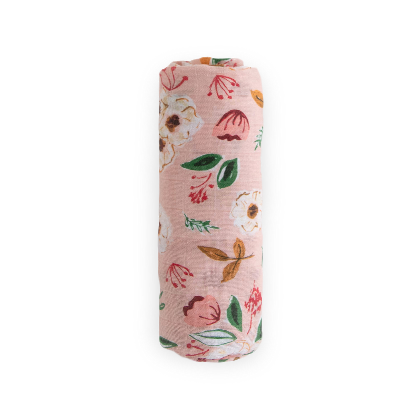 Cotton Muslin Swaddle Blanket - Vintage Floral