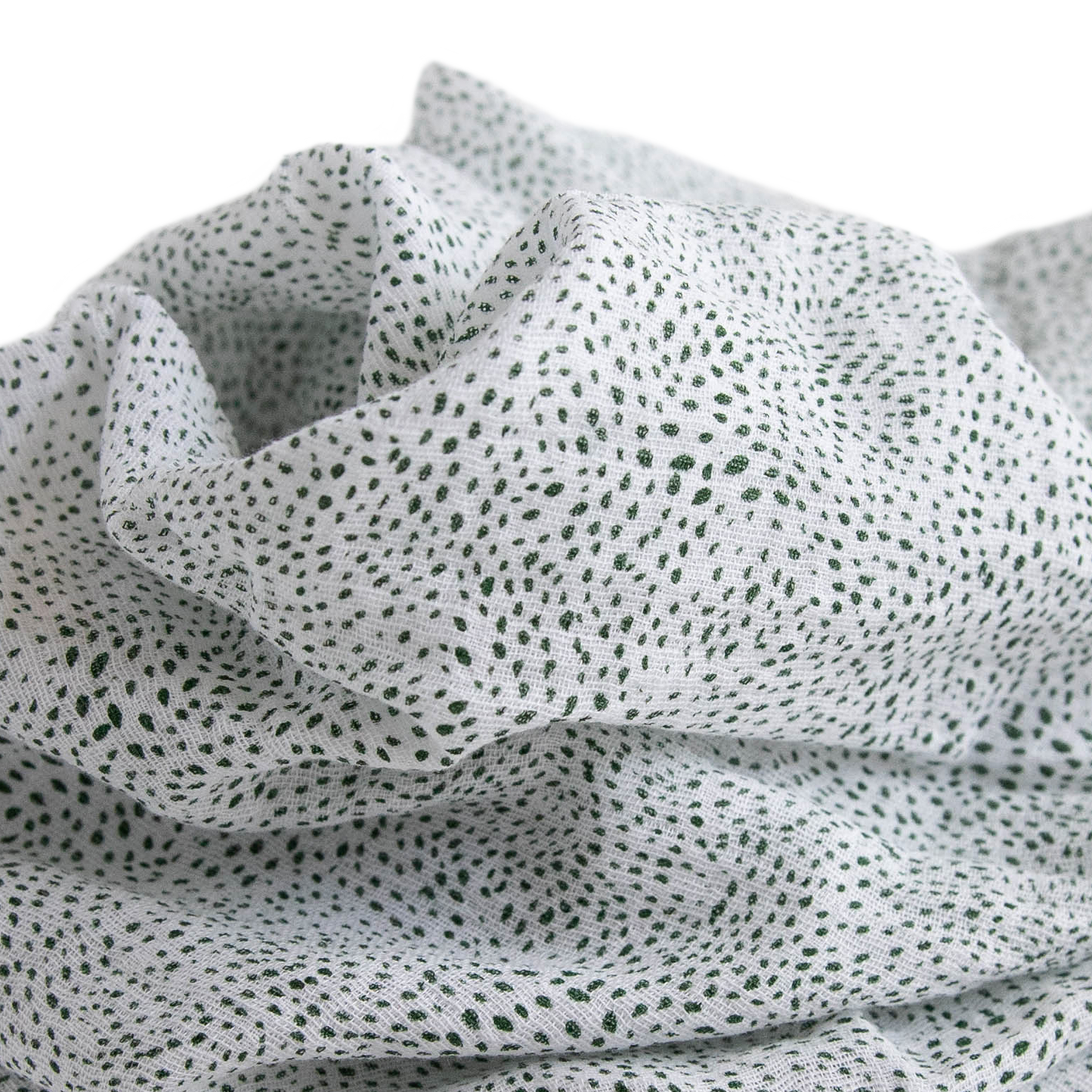 Cotton Muslin Swaddle Blanket - Green Seed