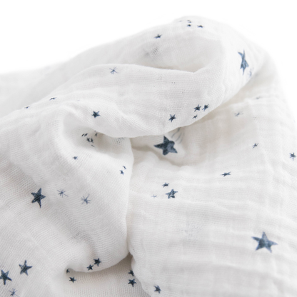 Cotton Muslin Swaddle Blanket - Shooting Stars