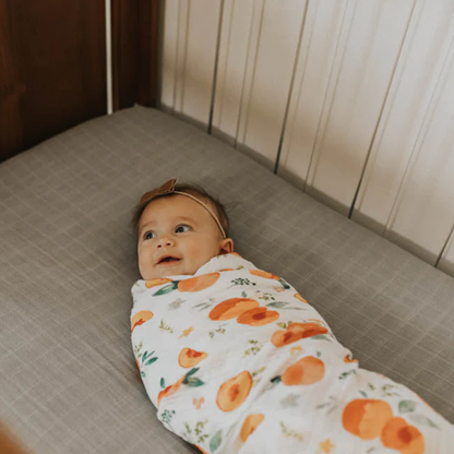 Cotton Muslin Swaddle Blanket - Georgia Peach