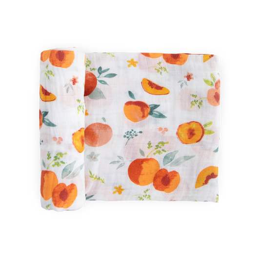 Cotton Muslin Swaddle Blanket - Georgia Peach