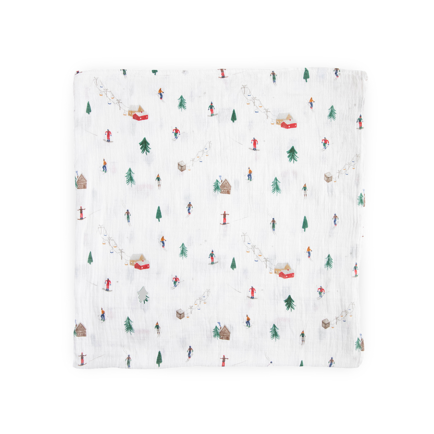 Cotton Muslin Swaddle Blanket - Powder Party