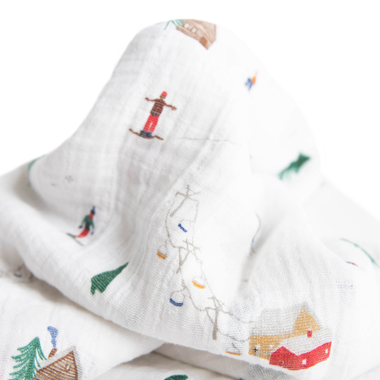 Cotton Muslin Swaddle Blanket - Powder Party