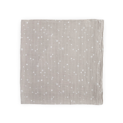 Cotton Muslin Swaddle Blanket - Snow Flurries