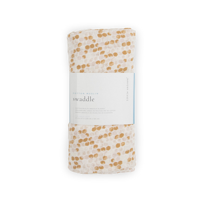 Cotton Muslin Swaddle Blanket - Honeycomb