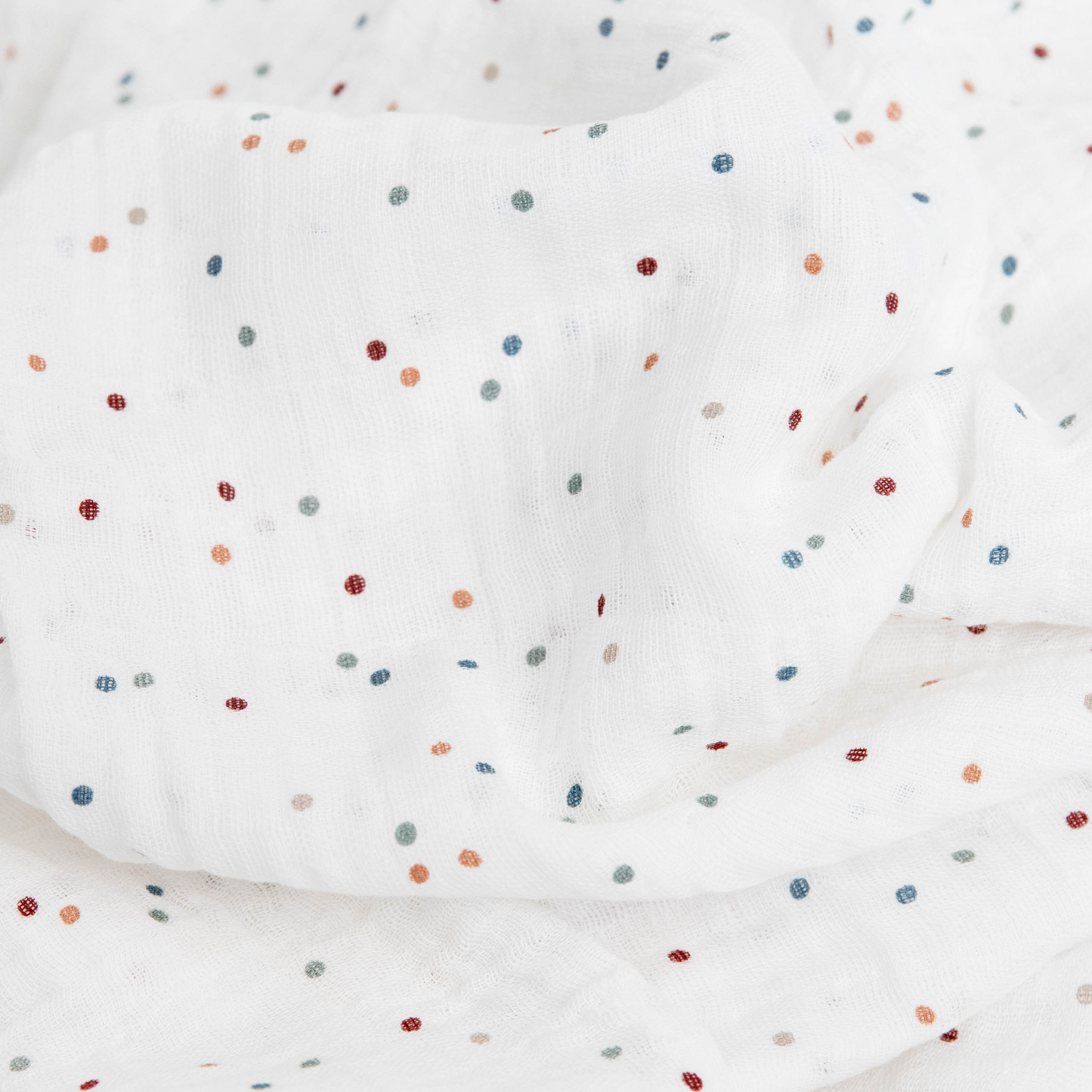 Cotton Muslin Swaddle Blanket - Dots