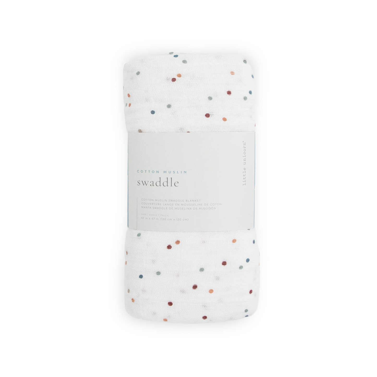 Cotton Muslin Swaddle Blanket - Dots