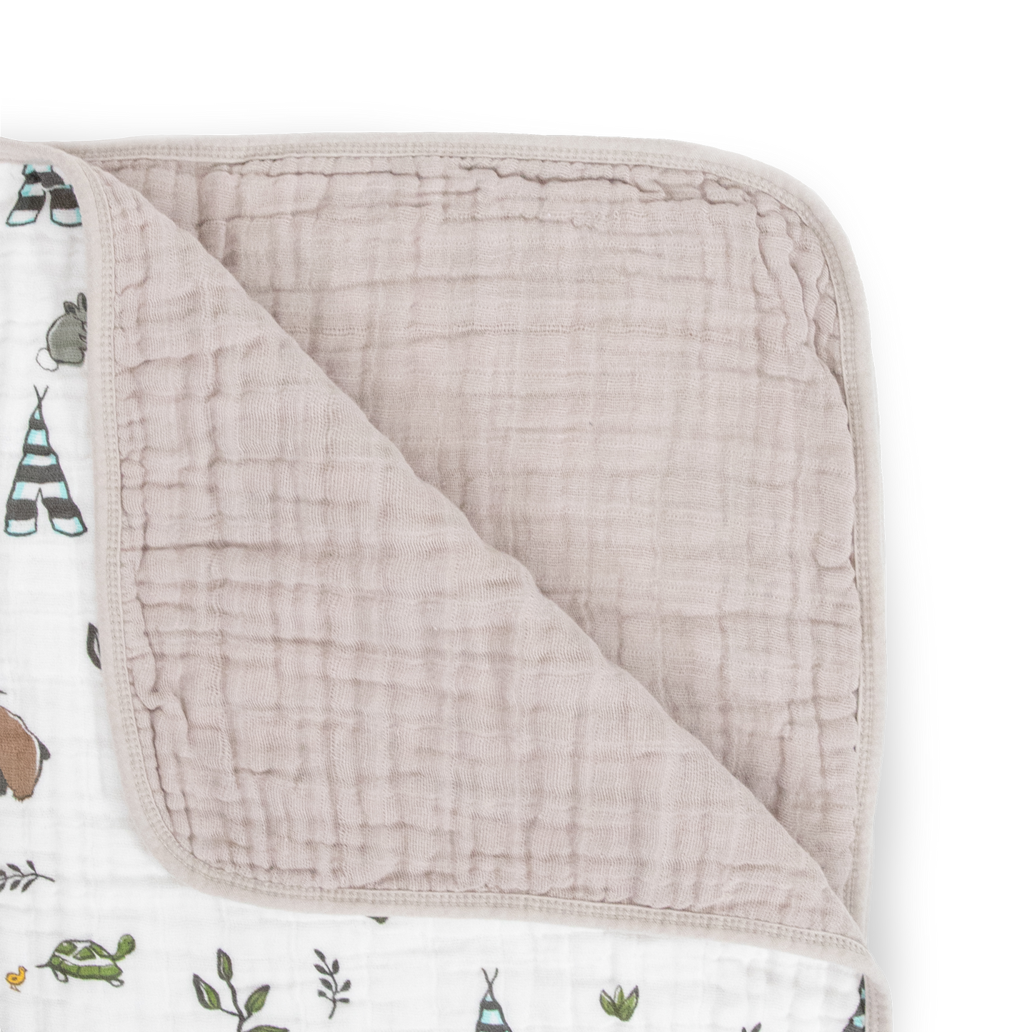 Original Cotton Muslin Quilt - Forest Friends