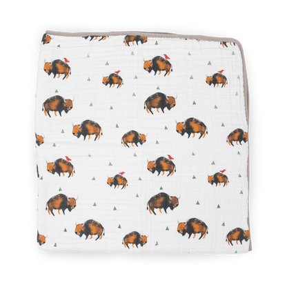 Original Cotton Muslin Quilt - Bison