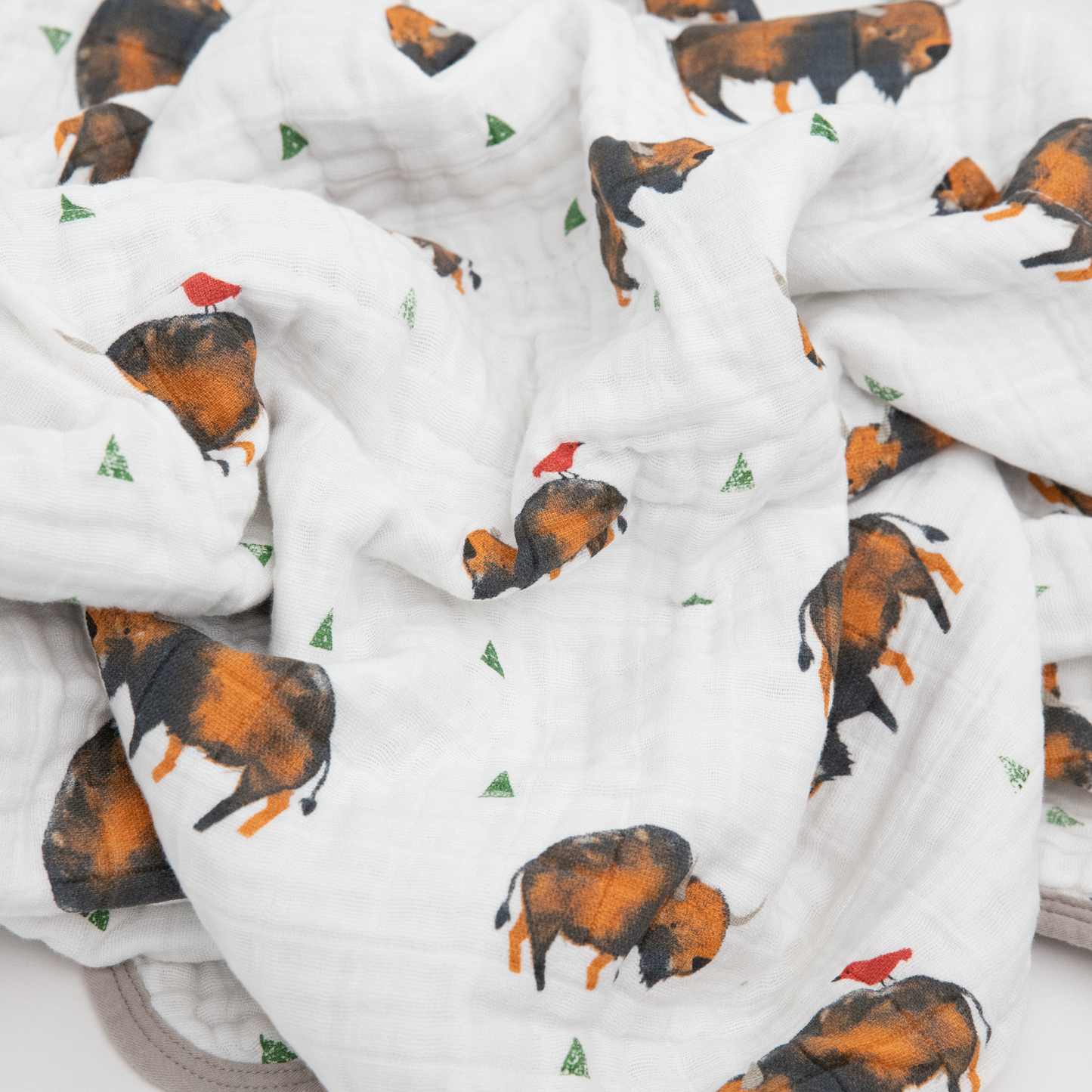 Original Cotton Muslin Quilt - Bison