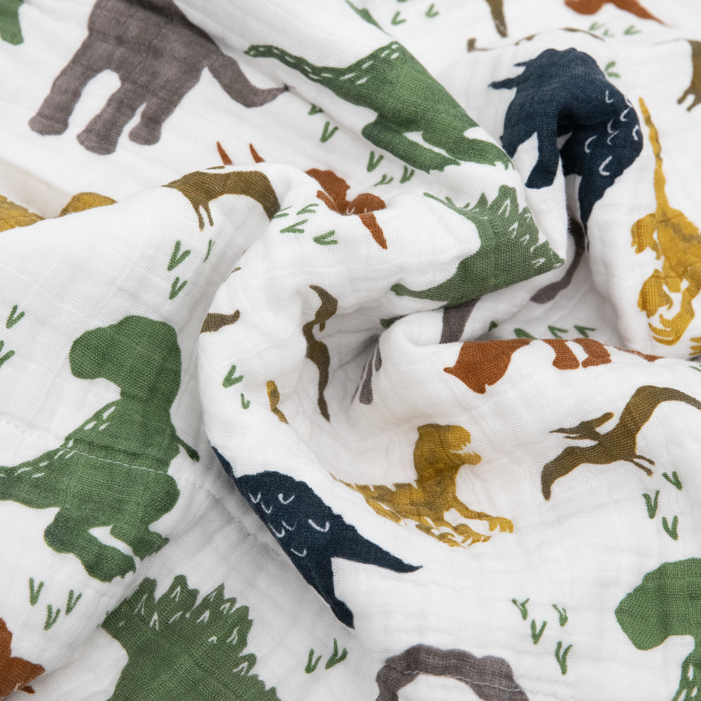 Original Cotton Muslin Quilt - Dino Friends