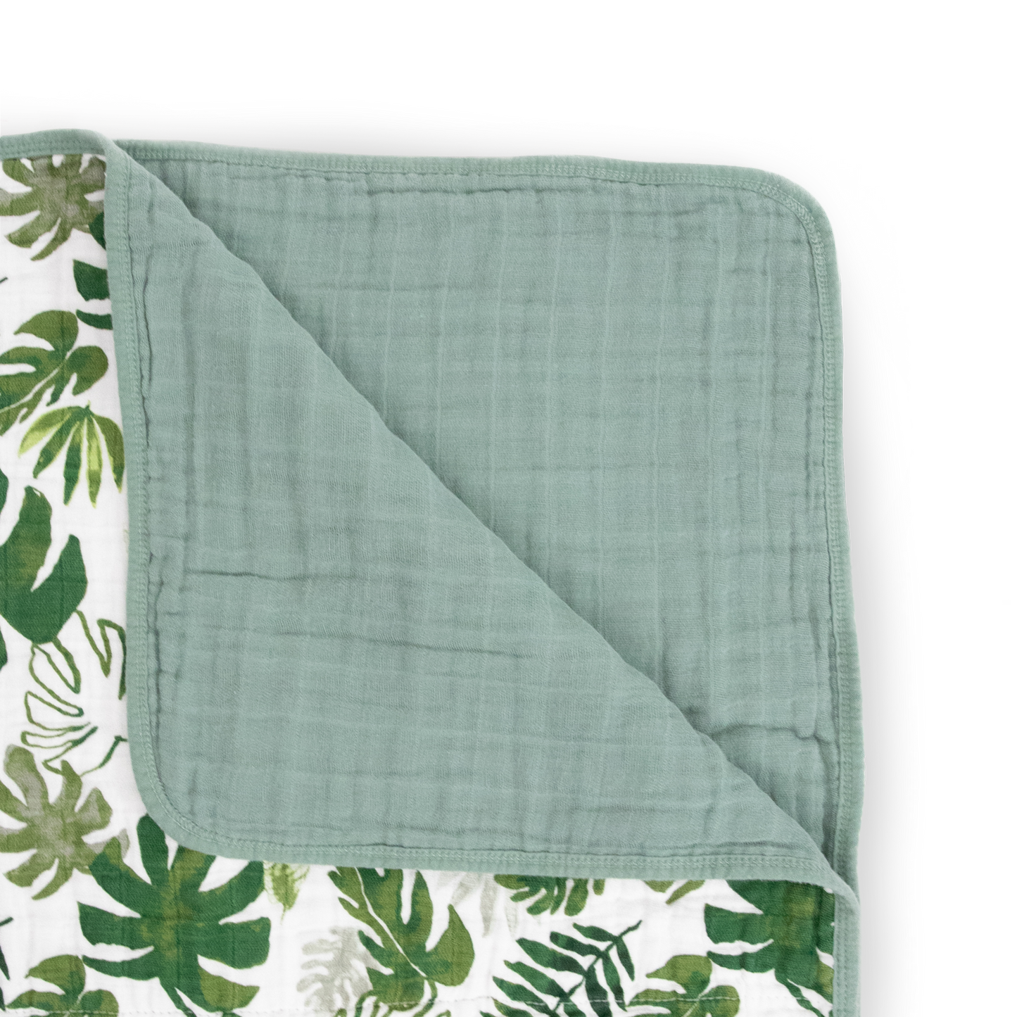 Original Cotton Muslin Quilt - Tropical Leaf