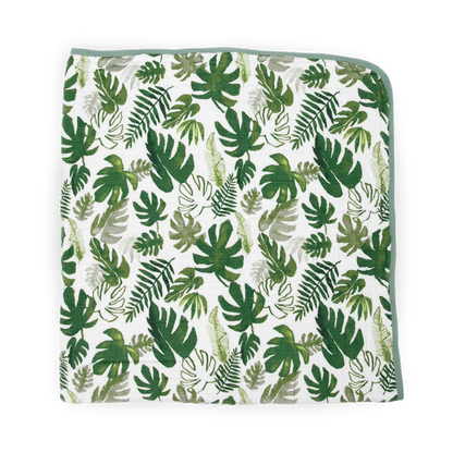 Original Cotton Muslin Quilt - Tropical Leaf