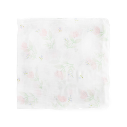 Deluxe Muslin Swaddle Blanket 2 Pack - Blush Peony