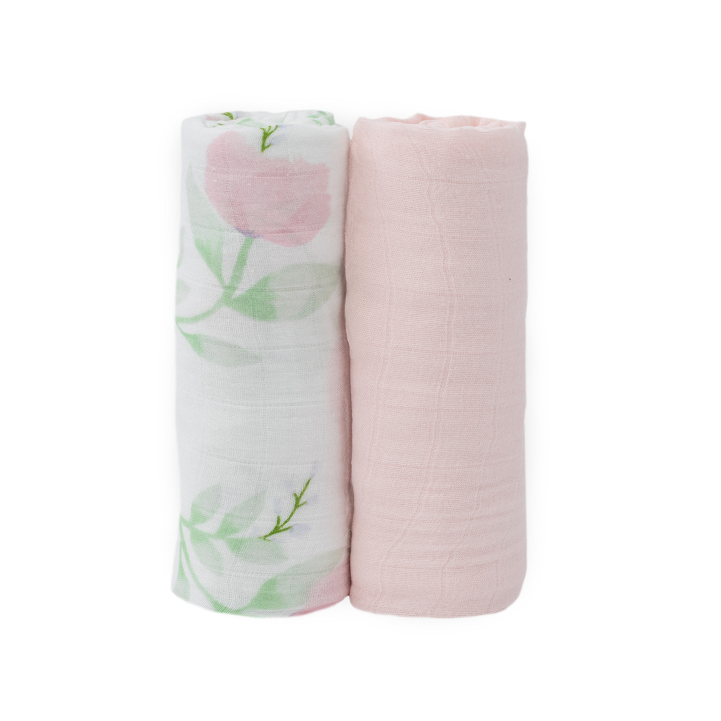 Deluxe Muslin Swaddle Blanket 2 Pack - Blush Peony