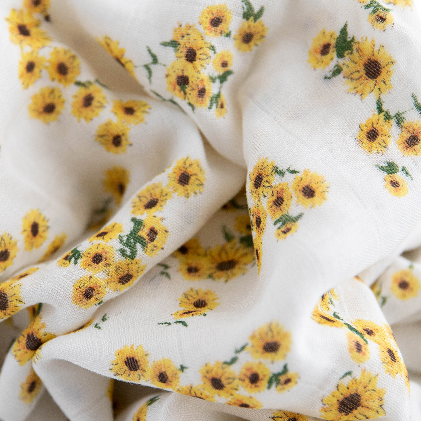 Deluxe Muslin Swaddle Blanket 2 Pack - Ditsy Sunflower