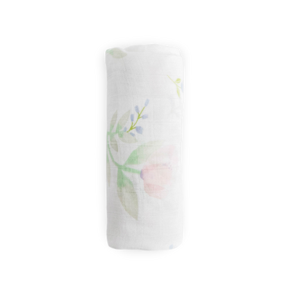 Deluxe Muslin Swaddle Blanket - Pink Peony