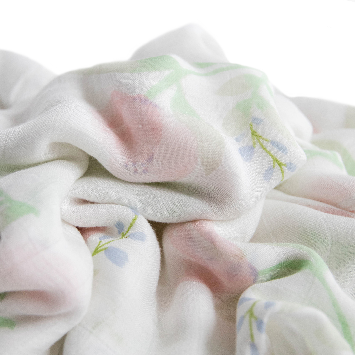 Deluxe Muslin Swaddle Blanket - Pink Peony