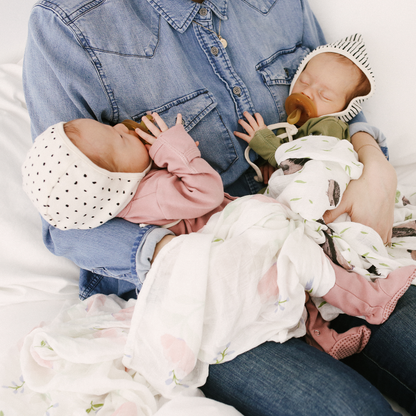 Deluxe Muslin Swaddle Blanket - Pink Peony