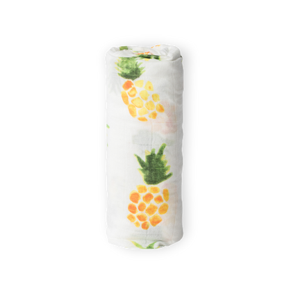 Deluxe Muslin Swaddle Blanket - Pineapple