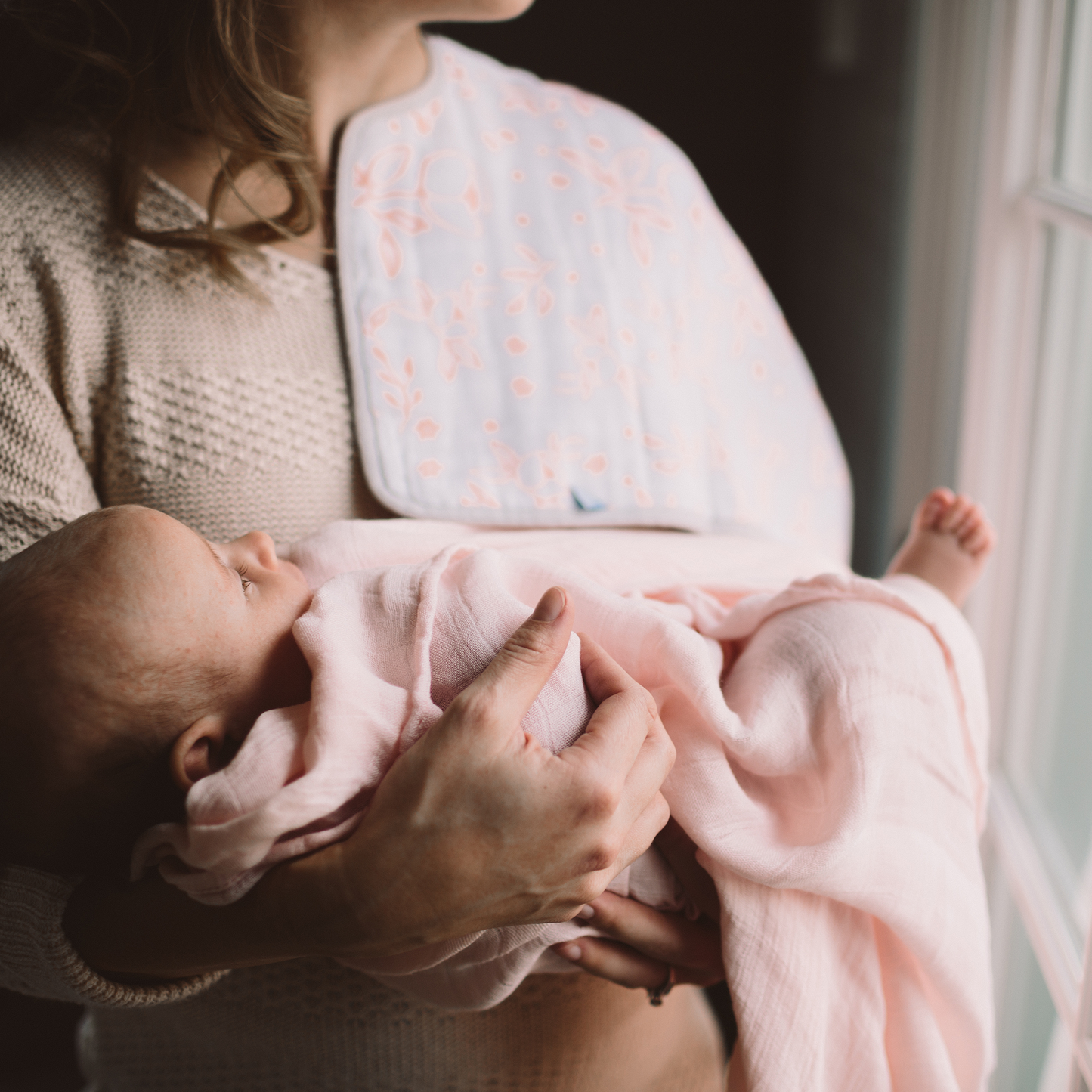 Deluxe Muslin Swaddle Blanket - Blush