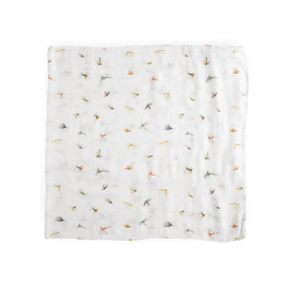 Deluxe Muslin Swaddle Blanket - Gone Fishing