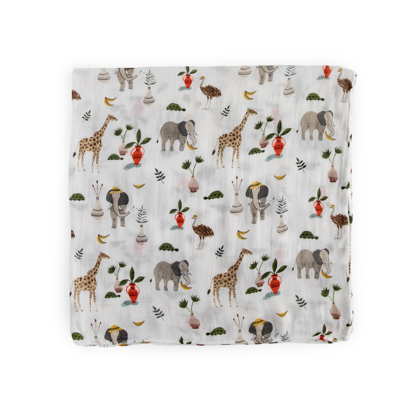 Deluxe Muslin Swaddle Blanket - Safari Social