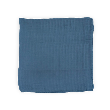 Deluxe Muslin Swaddle Blanket - Blue Dusk