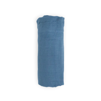 Deluxe Muslin Swaddle Blanket - Blue Dusk