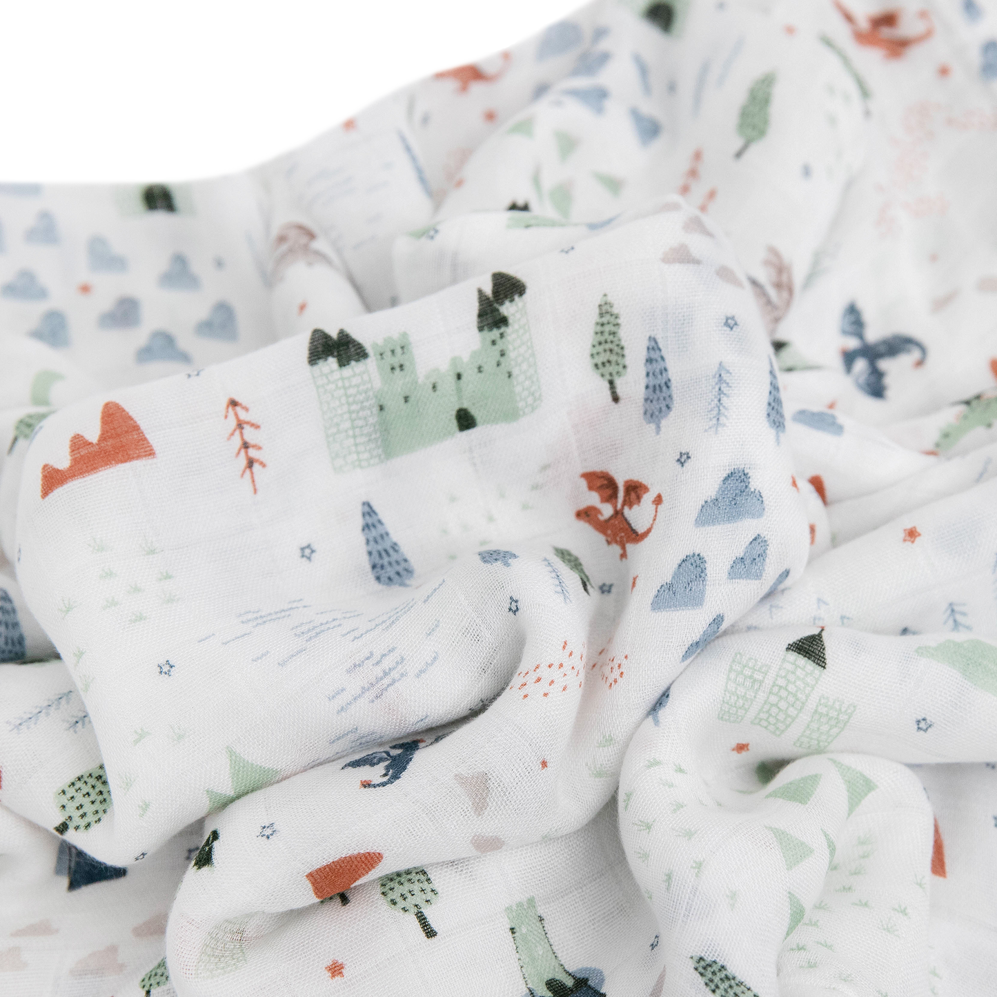 Deluxe Muslin Swaddle Blanket - Dragon Days