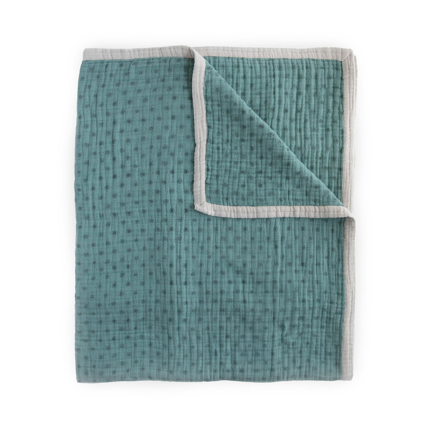 Cotton Muslin Quilted Throw - Wallflower