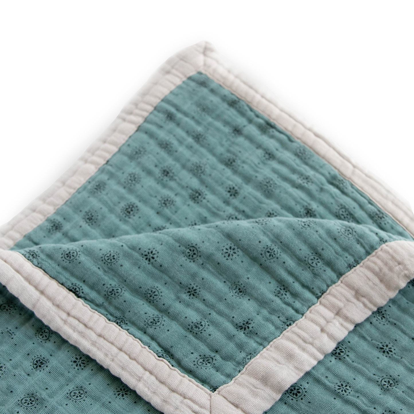 Cotton Muslin Quilted Throw - Wallflower