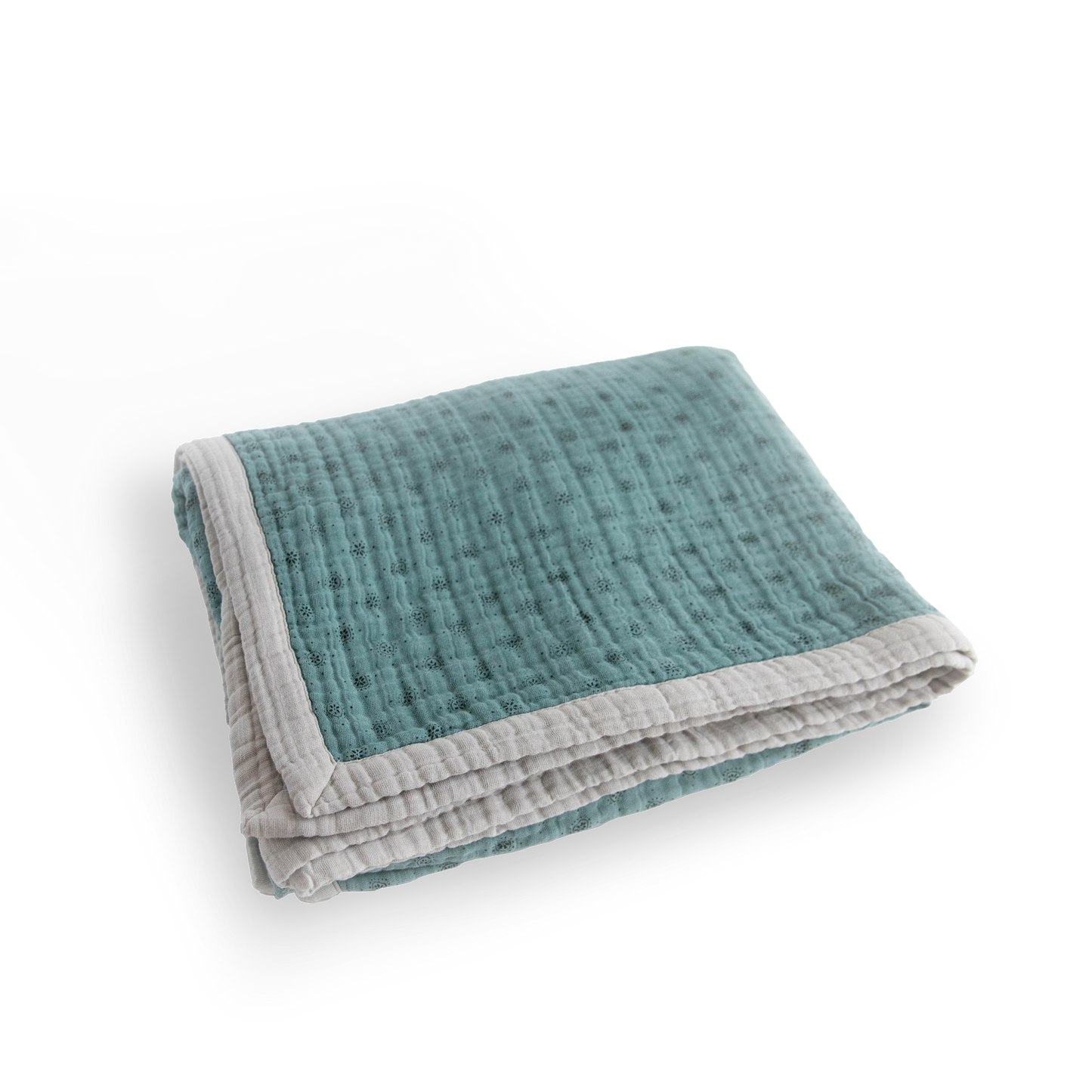 Cotton Muslin Quilted Throw - Wallflower