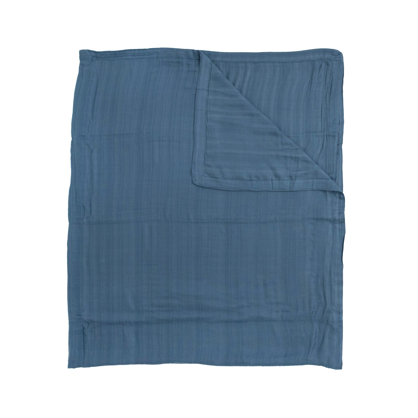 Deluxe Muslin Quilted Throw - Blue Dusk