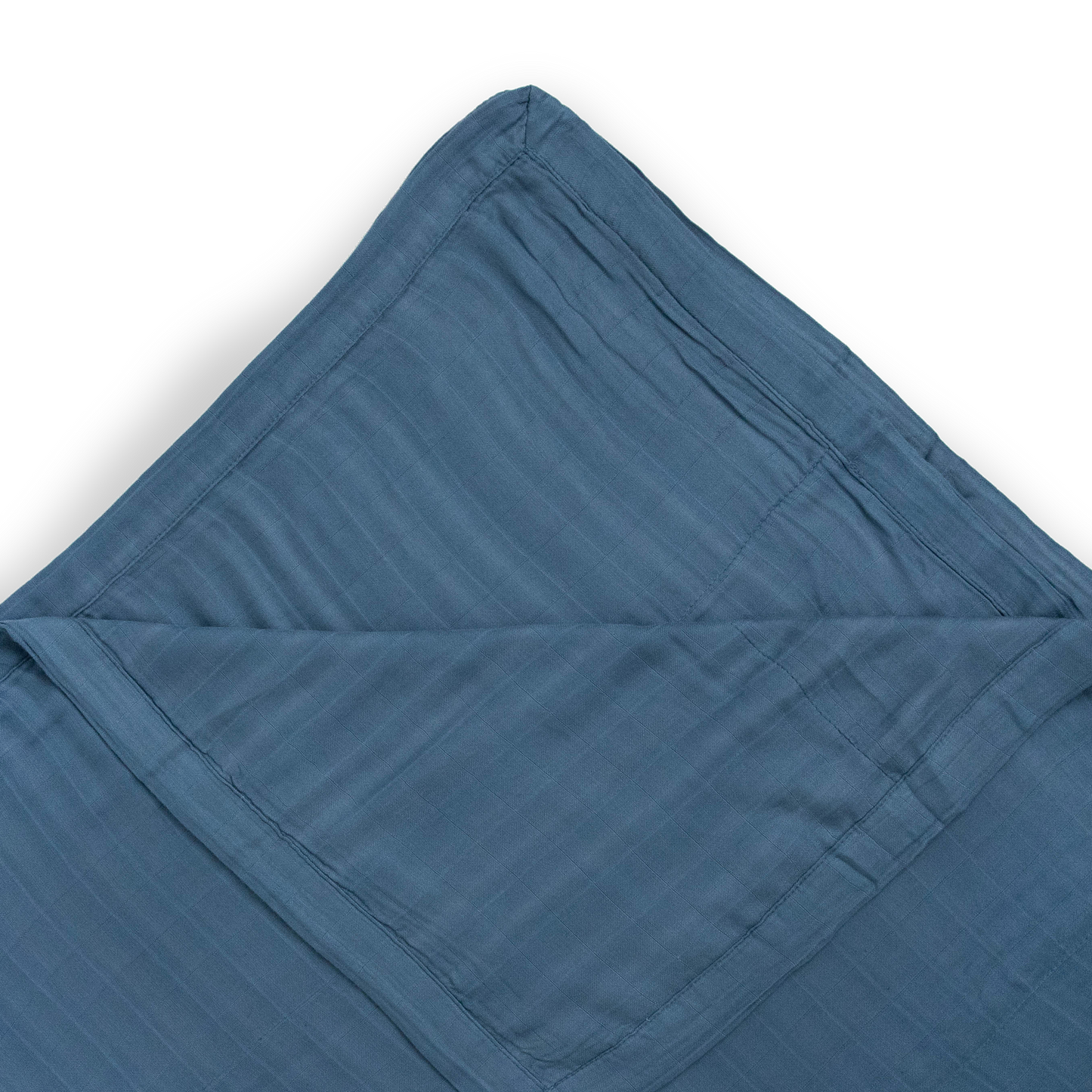 Deluxe Muslin Quilted Throw - Blue Dusk