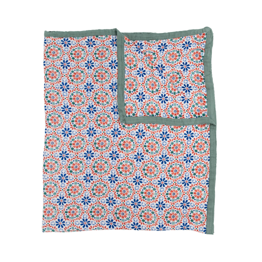 Deluxe Muslin Quilted Throw - Kaleidoscope