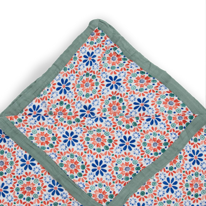 Deluxe Muslin Quilted Throw - Kaleidoscope