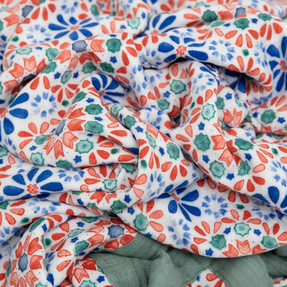 Deluxe Muslin Quilted Throw - Kaleidoscope