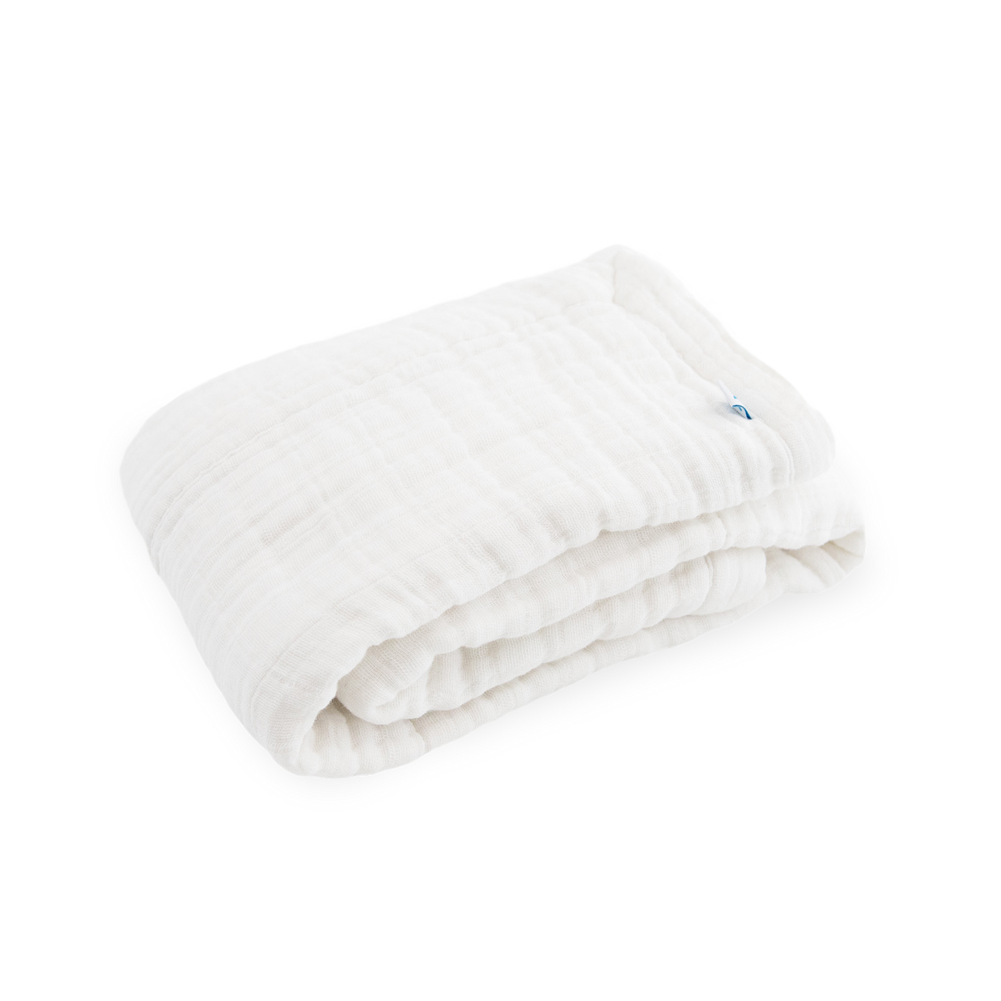 Cotton Muslin Baby Quilt - White