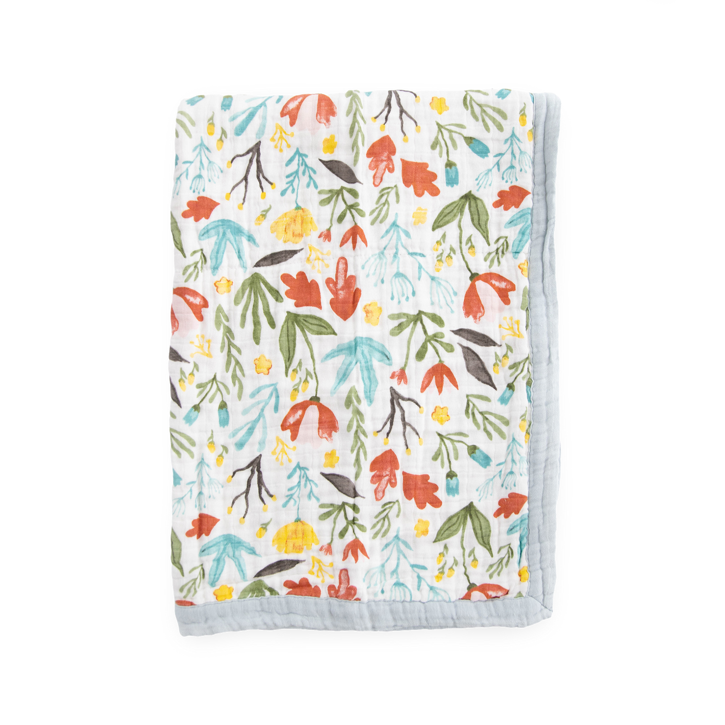 Cotton Muslin Baby Quilt - Meadow