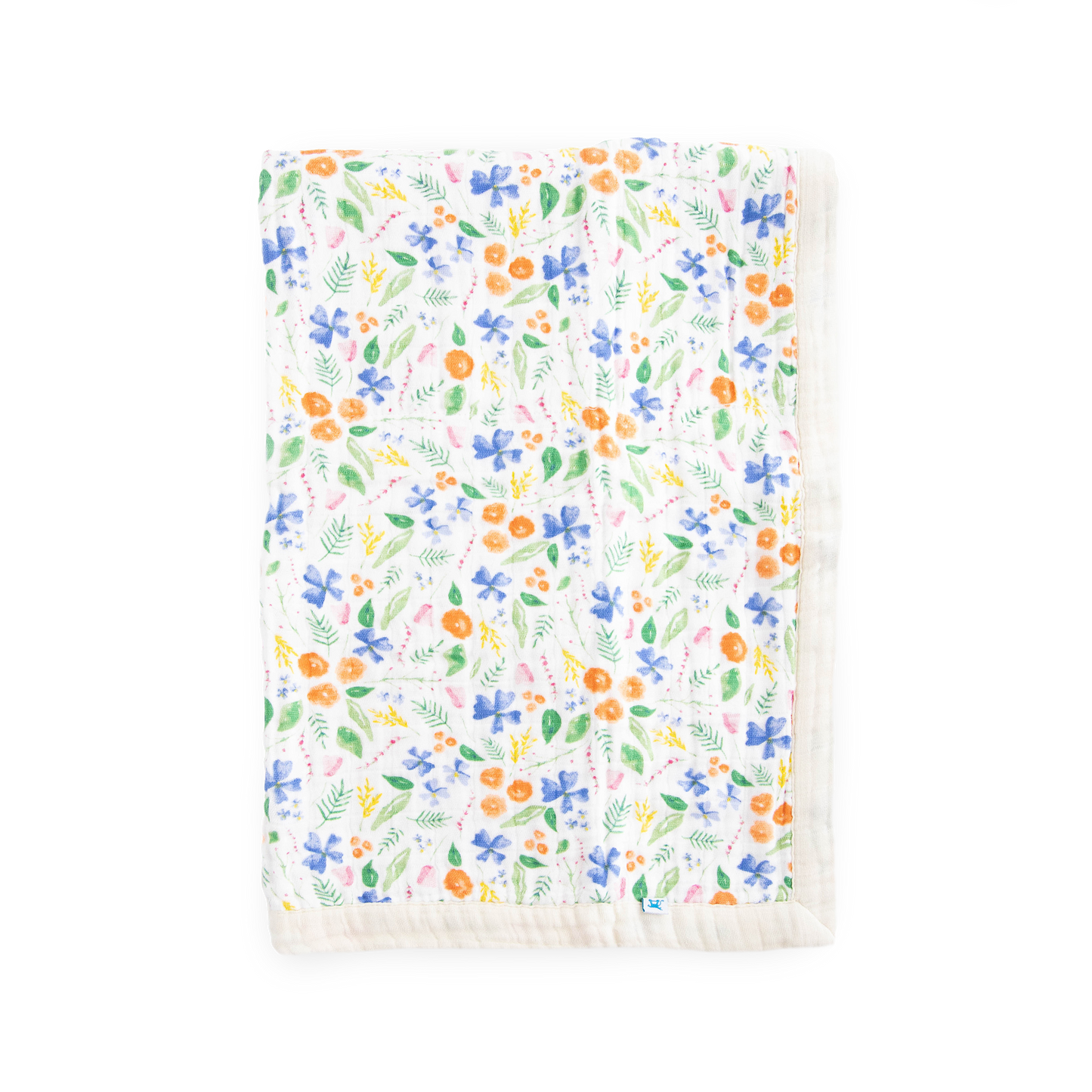 Cotton Muslin Baby Quilt - Mountain Bloom