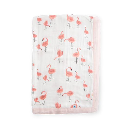 Deluxe Muslin Baby Quilt - Pink Ladies