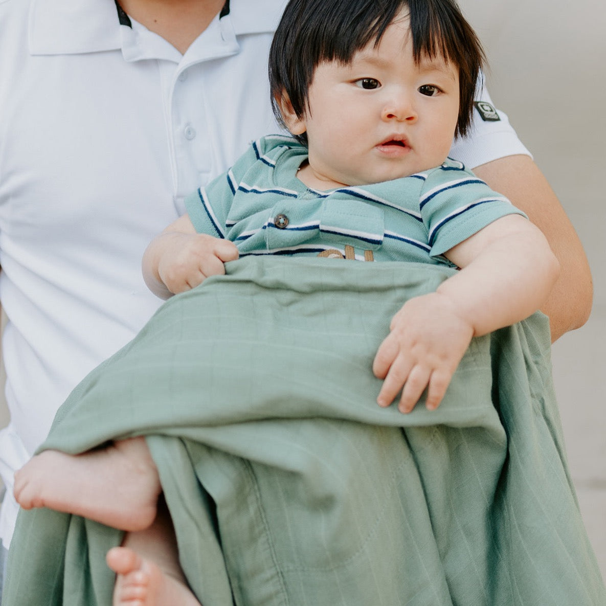 Deluxe Muslin Baby Quilt - Sage