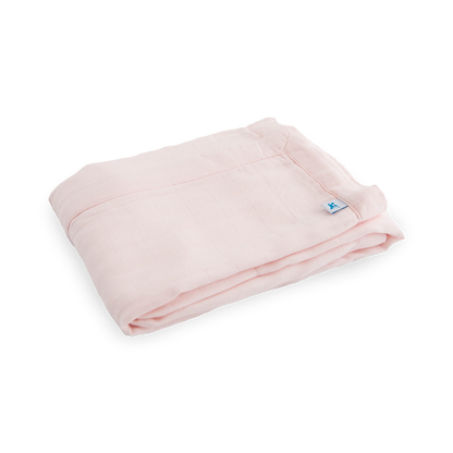 Deluxe Muslin Baby Quilt - Blush