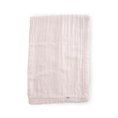 Deluxe Muslin Baby Quilt - Blush